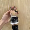 Al por mayor Lindo Gatito de Piernas Largas Colgante de Peluche Vestido Falda Disfraz Ropa de Bebé Estilo Ins Colgante de Muñeca Llavero