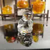 Figura de monje de cristal transfronteriza, regalo para sala de té y estudio, decoración del hogar, monje pequeño de vidrio