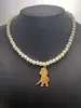 Collar de Cadena para Clavícula con Colgante de Payaso de Halloween Hoja de Diseño de Nicho Perlas de Imitación con Cuentas Estilo Nuevo Transfronterizo