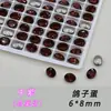Ovos de pombo K9 de alta qualidade 6*8mm corte ninho de pássaro grandes decorações de diamante brilhante de alta transparência com base pontiaguda para nail art