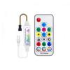 Mini controlador de color mágico con tecla RF17, controlador de color mágico con ritmo musical, luz LED de bajo voltaje con regulador de intensidad