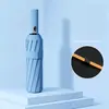 Sombrilla Automática de 12 Varillas para Dos Personas, Doble Propósito para Sol y Lluvia, Sombrilla de Sol para Negocios con Doble Varilla, Personalizable para Venta al por Mayor
