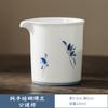 Taza justa blanca china pura pintada a mano color bajo vidriado blanco aceite de cerdo cerámica tetera para té mariscos taza de té juego de té kung fu