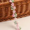 Renda Solúvel em Água 2cm Gradiente Multicolorido Bordado Acessórios para Roupas Acabamento de Renda Enfeites de Flor de Ameixa Tecido DIY