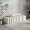 Banco largo con acolchado suave para cambiarse los zapatos, adecuado para uso doméstico en la entrada, al pie de la cama, en la zona de espera de la sala de estar y como banco de varios tamaños para la zona de descanso