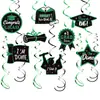 Decoración para Fiesta de Temporada de Graduación de Nuevo Producto Transfronterizo Colgante Espiral Decoración de Pared de Fondo para Ceremonia de Graduación Colgante Espiral