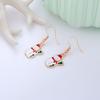 Aretes de Navidad Aretes de botón de Navidad Copo de nieve Año Nuevo Dibujos animados Árbol de Navidad Aretes colgantes Lote mixto Elementos navideños