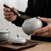 Latas de Té Estilo Japonés con Esmalte Gris Hielo, Latas Cerámicas Selladas, Tamaño Pequeño, Caja de Empaque para Té, Latas Portátiles para Almacenar Té, Latas Domésticas para Almacenar Té