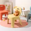 Silla de Jardín de Infancia para Bebé, Tipo Engrosado, Silla de Plástico de Dibujos Animados para Niños, Silla de Estudio para Niños, Silla para Bebé con Respaldo