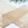 Tanglong Color Champagne Oro de Lujo Hilo de Oro Clásico Malla Floral Bordado Encaje Adorno para Decoración de Ropa y Lencería