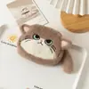 Bolsa porta-moedas de gato de grande capacidade, bolsa porta-chaves/batom de pelúcia em formato de gatinho, bolsa organizadora de material escolar de desenho animado (atacado)