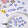 Estilo Ins Tulipán Fresa Flor de Cerámica Pintada a Mano Cuentas de Agujero Recto Material de Cuentas Sueltas para Pulsera Collar DIY Hecho a Mano