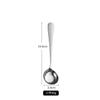 Cuchara de acero inoxidable 316L de alta calidad cuchara profunda cuchara cuchara cuchara mango largo fondo plano engrosado cuchara redonda grabado láser