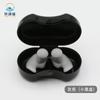 Traje de tapones para los oídos de espiral de silicona y pinza para la nariz, tapones para los oídos de entrenamiento de natación profesional, pinza para la nariz anti-asfixia, tapones para los oídos con LOGOTIPO impreso, venta al por mayor