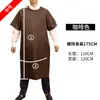 Delantal de Manga Corta de Verano, Delantal Impermeable y a Prueba de Aceite, Ropa de Trabajo, Específico para Catering, Delantal Resistente a Ácidos y Álcalis para Protección