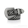 Novo cinto decorativo feminino strass moda feminina All-match europeu e americano conjunto completo de diamantes PU cinto de cristal largo com diamante
