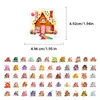Transfronteiriço Novo 56 Adesivos de Casa de Doces Criativos Desenho Animado Casa de Conto de Fadas Material de Decoração Grafite Adesivos para Crianças