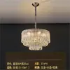 Novo Lustre de Cristal Moderno Minimalista de Luxo e Elegância para Sala de Jantar e Quarto, Iluminação Principal de Alto Padrão para Sala de Estar e Villa