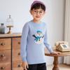 Suéter 100% Lã Pura Masculino, Feminino e Infantil Mesmo Estilo Gola Redonda Camisa de Bebê Fofo Boneco de Neve Bordado Nova Tendência Outono e Inverno