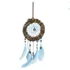 Atrapasueños de ratán vintage, carillones de viento, atrapa corazones de niña india, material para manualidades, decoraciones para habitaciones