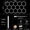 Luz de Garagem Luz Hexagonal Colmeia 110V Loja de Lavagem de Carros Filme Teto Luz Estação de Trabalho Beleza Automotiva Lâmpadas Zhongshan