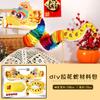 Decoraciones de Año Nuevo Año del Caballo Guirnalda Serpiente de Mano Serpiente Plegable Pequeña Linterna Jardín de Infancia para Niños Hecho a Mano DIY Pequeño Regalo