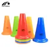 Barricada de obstáculos para entrenamiento de fútbol, de fondo redondo y con logotipo engrosado de 38 cm, de material suave, venta al por mayor