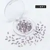 Cristal Dongzhou 4*2mm Mini Pedras Strass Longas para Nail Art Acessórios de Pulseira DIY Decorações Longas Coloridas para Nail Art