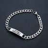 Pulseira de Moda Transfronteiriça Europeia e Americana Personalidade Criativa MerryChristmas Presente de Natal Pulseira de Aço Inoxidável