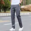 Pantalones Casuales para Hombre Primavera y Otoño Nuevo Estilo Elásticos Ajuste Delgado Negocios Tallas Grandes Moda Masculina Versátiles Elegantes Pantalones de Pierna Recta