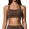 Top de Yoga Cloud-Sense Justo Sutiã Esportivo à Prova de Choque Alta Intensidade Pilates Corrida Roupa Fitness ao Ar Livre para Mulheres 8047