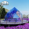 Fabricantes de carpas Ruili exportan carpa estrella de vidrio aislante aguja azul en forma de durazno carpa salvaje de lujo hotel