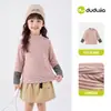 Colección de CamisetasDudu Home Camisetas para Niñas Otoño Manga Larga Infantil Ropa Interior Base Ropa de Otoño Ropa Infantil Tops Nuevo