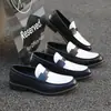 Verano Nuevo Estilo Talla Grande Formal de Negocios Zapatos de Piel Brogues para Hombre Mocasines sin Cordones con Borlas 46