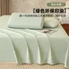 Lençol de cama escovado espessado 100% algodão peça única dormitório estudantil capa de edredom espessada conjunto de cama de três peças