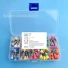Set de Cepillos para Pulir Producto de Comercio Exterior, Cepillo de Pulir de 5 Colores, Cepillo para Tazones, Cepillo Hueco, 100 Piezas/Caja, Cepillo para Pulir Uñas