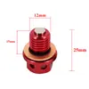 Tornillo de drenaje de aceite de motor magnético M12X1.5mm Transfronterizo para motocicleta Tornillo de succión de virutas magnéticas Venta al por mayor de fábrica
