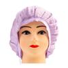 Amazon Silk Nightcap Touca de banho feminina de seda ajustável sem estrangulamento Casa plissada Mulberry Silk Quimioterapia Moon Cap