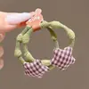 Faixa de cabelo de elástico infantil para menina, anel de cabelo elástico alto, acessórios de cabelo para meninas, não machuca o cabelo, corda de cabelo fofa, adorno de cabeça