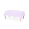 Toalha de Mesa Descartável Lisa Material PEVA Espessada e Ampliada 137*183CM Toalha de Mesa Cor Sólida Decoração de Festa Monocromática