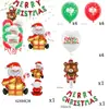 Decoración navideña accesorios para fotos juguetes globos 4D tridimensionales de pie Papá Noel renos caricatura globos de papel de aluminio