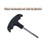 Chave sextavada de alça de plástico tipo T direta da fábrica Chave sextavada tipo L chave sextavada dura chave chave