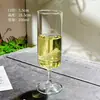 Taças de Champagne e Vinho Tinto de Alto Acabamento para Uso Doméstico, Xícaras de Chá Fashion e Modernas de Pé Alto, Copos de Vidro Houkui Listrados Retro de Alto Borossilicato