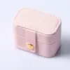 Mini caixa de anel, caixa simples para guardar joias, estojo de joias de viagem para colares, brincos e outros acessórios, atacado para mercados internacionais