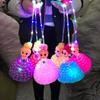 Linterna luminosa de conejo tejida de bambú Festival del Medio Otoño linterna pequeña luminosa portátil puesto pequeño regalo punto escénico venta caliente Linterna