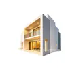 Exportación transfronteriza de casas de acero ligero, casas modulares prefabricadas, villas de estructura de acero y planes de diseño de casas modulares integradas