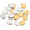 Transfronteiriço de aço inoxidável wafer pingente diy pulseira colar brincos pingente semi-acabado pingente acessórios de jóias atacado