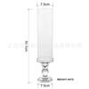 Portavelas de Vidrio de Doble Tubo con Columna Romana Simple Transfronterizo, Adornos de Decoración Sin Humo, Portavelas de Aromaterapia para Boda, Copa para Velas