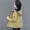 Chaqueta Corta Abrigo para Mujer Primavera y Otoño 2025 Nuevos Éxitos Abrigo Casual Moda para Madres Jóvenes y de Mediana Edad