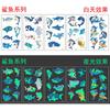 Nova Tatuagem Luminosa das Crianças Cartoon Luminosa Sereia Unicórnio Dinossauro Fluorescente Watermark Tattoo Sticker